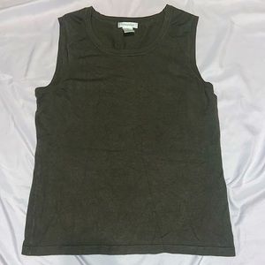 Laura Ashley dark green sweater vest